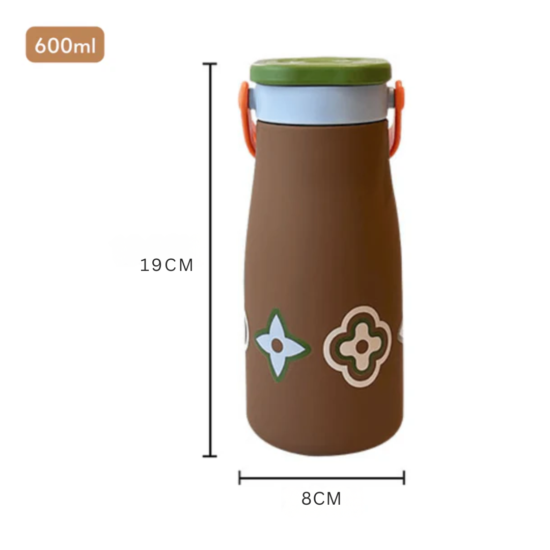 Portable Leak-Proof Stainless Steel Vacuum Insulated Mug with Handle (600 ml)