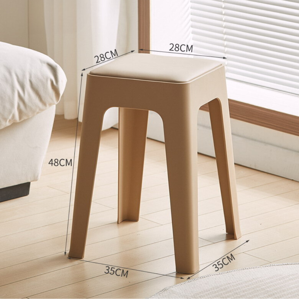 Stackable Plastic Dining Stool for Home