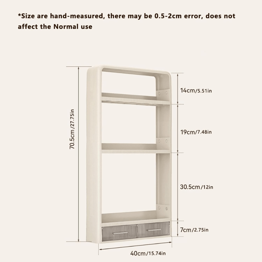 Multi-Layer Wall-Mounted Storage Shelf Unit