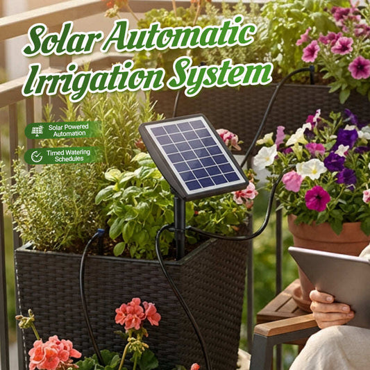 Solar-Powered Automatic Drip Irrigation Kit