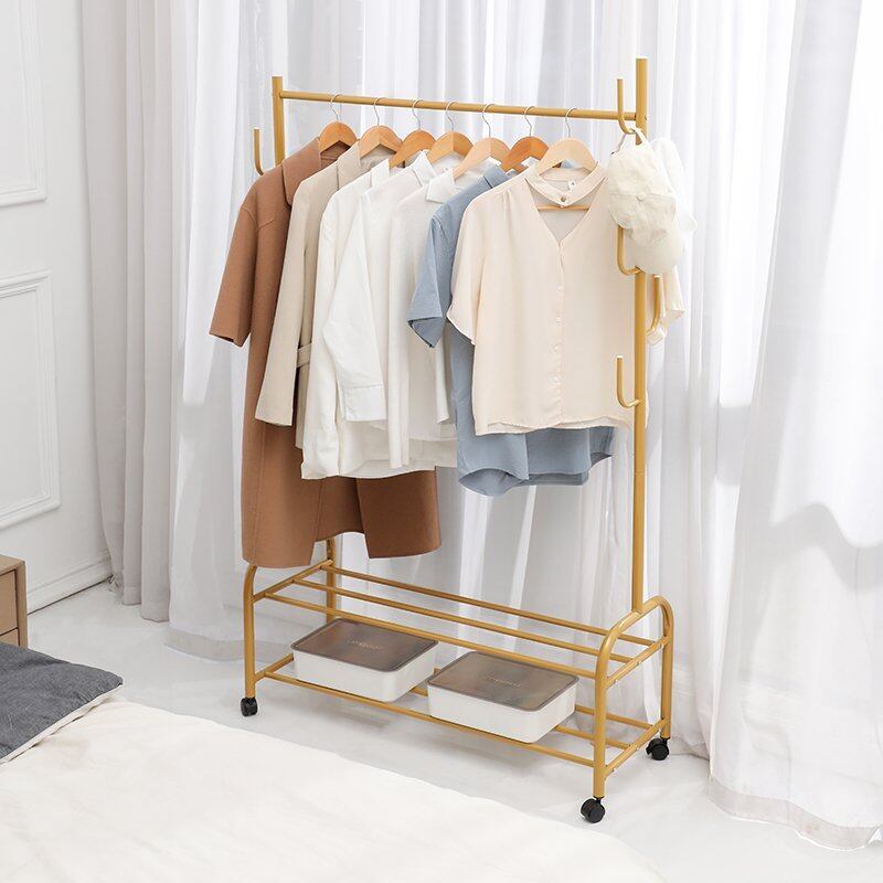 Multi-Purpose Metal Frame Wardrobe Organizer Storage Shelf