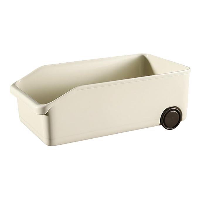 Multi-Purpose Compact Storage Bins with Wheels (Pack of 2)
