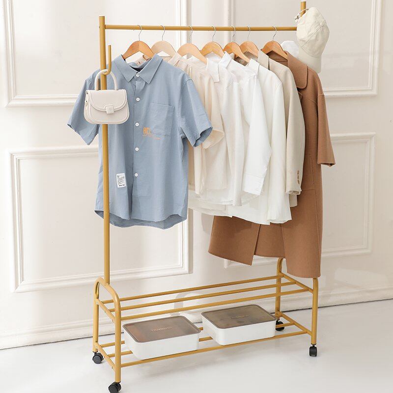 Multi-Purpose Metal Frame Wardrobe Organizer Storage Shelf