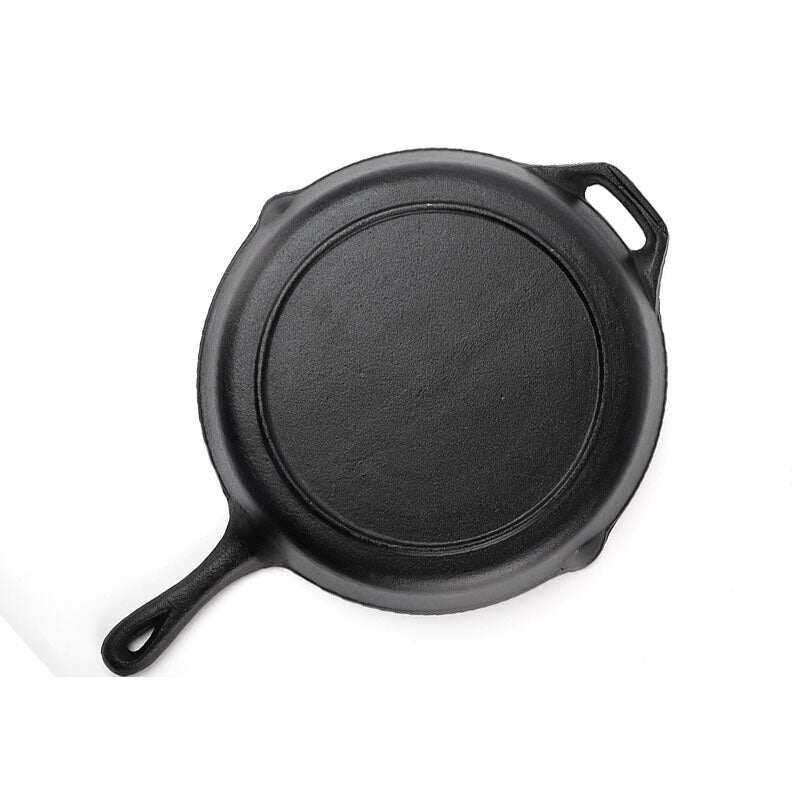 Dual-Sided Cast Iron Flat & Grooved Grill Pan (32 cm)