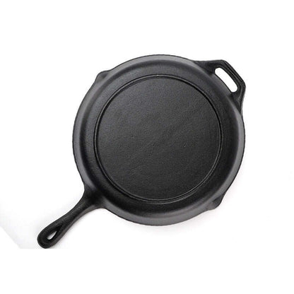 Dual-Sided Cast Iron Flat & Grooved Grill Pan (32 cm)